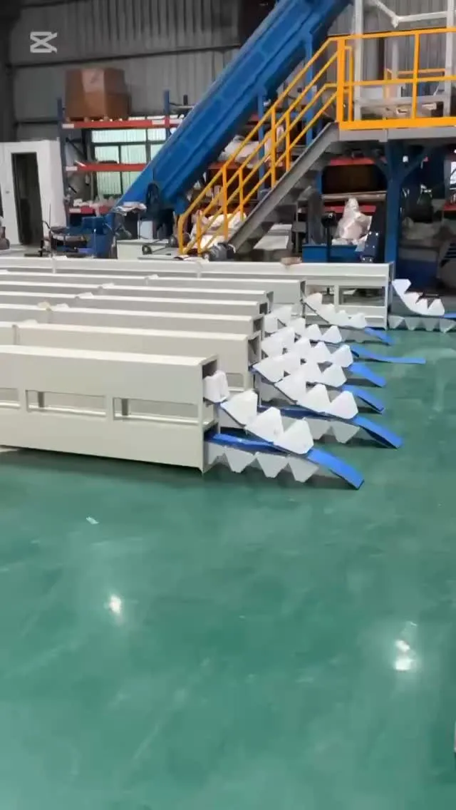 プラスチックリサイクル、ウレタン除去ライン